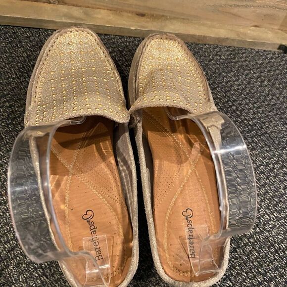 BareTraps Orvyn gold mule slip on loafers - Picture 2 of 6